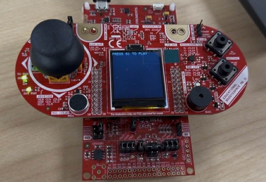 TI MSPM0 LaunchPad running the embedded music player